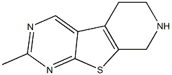 2-METHYL-5,6,7,8-TETRAHYDRO-PYRIDO[4'',3'':4,5]THIENO[2,3-D]PYRIMIDINE Struktur