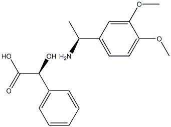 (S)-1-(3,4-DIMETHOXY-PHENYL)-ETHYLAMINE, S-MANDELATE Struktur