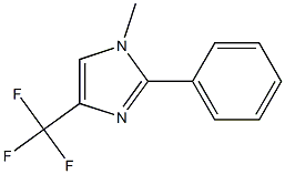 1-METHYL-2-PHENYL-4-TRIFLUOROMETHYL-1H-IMDAZOLE 结构式