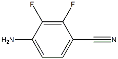 4-CYANO-2,3-DIFLUORO-ANILINE Struktur