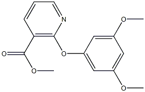 2-(3,5-DIMETHOXY-PHENOXY)-NICOTINIC ACID METHYL ESTER Structure