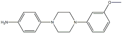 1-(3-METHOXYLPHENYL)-4-(4-AMINOPHENYL ) PIPERAZINE Struktur