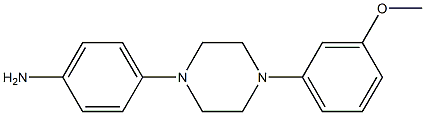 1-(3-METHOXYLPHENYL)-4-(4-AMINOPHENYL ) PIPERAZINE Structure