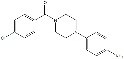 1-(4-CHLORO BENZOYL)-4-(4-AMINOPHENYL ) PIPERAZINE,,结构式