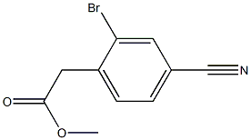 ALPHA-BROMO-(4-CYANOPHENYL) ACETIC ACID METHYL ESTER Struktur