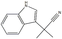 2-(1H-indol-3-yl)-2-methylpropanenitrile Struktur