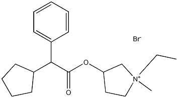 Cyclopyrronium Bromide Structure