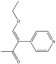 4-ETHOXY-3-(4-PYRIDINYL)-3-BUTEN-2-ONE 化学構造式