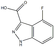 4-FLUOROINDAZOLE-3-CARBOXYLIC ACID,,结构式