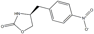 4-(S)-(4-NITROPHENYLMETHYL)-2-OXAZOLIDINONE 结构式