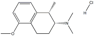 (1S,2R)-CIS-5-METHOXY-1-METHYL-2-(DIMETHYLAMINO)TETRALIN HYDROCHLORIDE 化学構造式