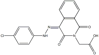 2-[4-[(Z)-2-(4-chlorophenyl)hydrazono]-1,3-dioxo-2(1H,3H)-isoquinolinyl]acetic acid