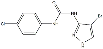 N-(4-bromo-1H-pyrazol-3-yl)-N'-(4-chlorophenyl)urea Structure