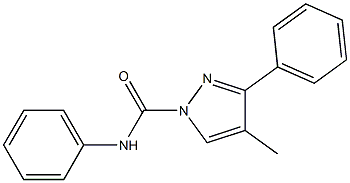 N1,3-diphenyl-4-methyl-1H-pyrazole-1-carboxamide Struktur