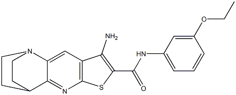 5-amino-N-(3-ethoxyphenyl)-7-thia-1,9-diazatetracyclo[9.2.2.0~2,10~.0~4,8~]pentadeca-2,4(8),5,9-tetraene-6-carboxamide