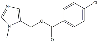 (1-methyl-1H-imidazol-5-yl)methyl 4-chlorobenzenecarboxylate 结构式