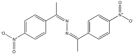 1,2-di[1-(4-nitrophenyl)ethylidene]hydrazine,,结构式