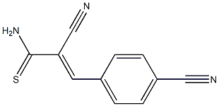 2-cyano-3-(4-cyanophenyl)prop-2-enethioamide