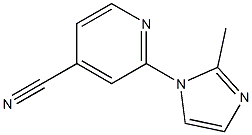 2-(2-methyl-1H-imidazol-1-yl)isonicotinonitrile Struktur