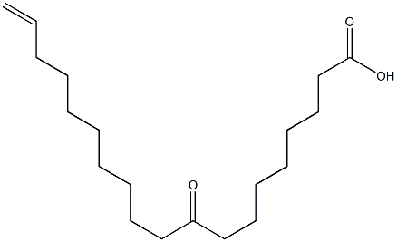 9-oxononadec-18-enoic acid Struktur