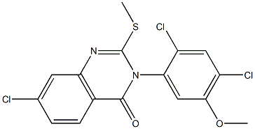 7-chloro-3-(2,4-dichloro-5-methoxyphenyl)-2-(methylsulfanyl)-4(3H)-quinazolinone|