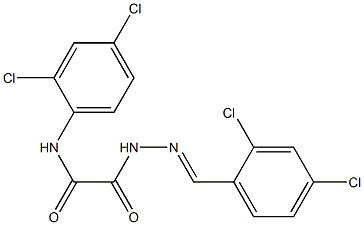 N1-(2,4-dichlorophenyl)-2-[2-(2,4-dichlorobenzylidene)hydrazino]-2-oxoacetamide Structure