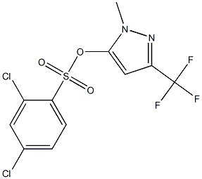 1-methyl-3-(trifluoromethyl)-1H-pyrazol-5-yl 2,4-dichlorobenzene-1-sulfonate,,结构式