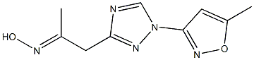 1-[1-(5-methylisoxazol-3-yl)-1H-1,2,4-triazol-3-yl]acetone oxime