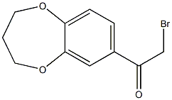 2-bromo-1-(3,4-dihydro-2H-1,5-benzodioxepin-7-yl)ethanone Struktur