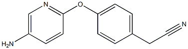 {4-[(5-aminopyridin-2-yl)oxy]phenyl}acetonitrile,,结构式