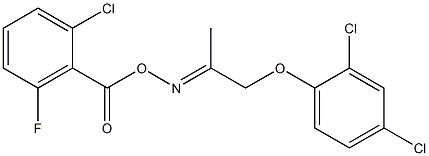 1-chloro-2-[({[2-(2,4-dichlorophenoxy)-1-methylethylidene]amino}oxy)carbonyl]-3-fluorobenzene|