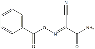 2-amino-N-(benzoyloxy)-2-oxoethanimidoyl cyanide Structure