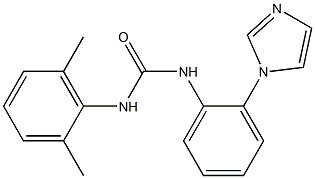 N-(2,6-dimethylphenyl)-N'-[2-(1H-imidazol-1-yl)phenyl]urea 结构式