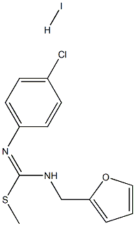 methyl N-(4-chlorophenyl)-[(2-furylmethyl)amino]methanimidothioate hydroiodide