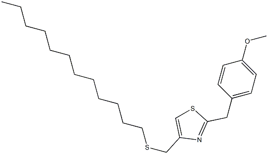 4-[(dodecylthio)methyl]-2-(4-methoxybenzyl)-1,3-thiazole