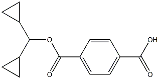 dicyclopropylmethyl terephthalate Struktur