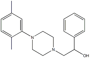 2-[4-(2,5-dimethylphenyl)piperazino]-1-phenyl-1-ethanol Structure