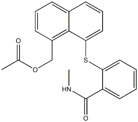 [8-({2-[(methylamino)carbonyl]phenyl}thio)-1-naphthyl]methyl acetate