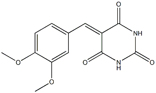 5-(3,4-dimethoxybenzylidene)hexahydropyrimidine-2,4,6-trione