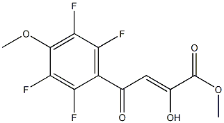 methyl 2-hydroxy-4-oxo-4-(2,3,5,6-tetrafluoro-4-methoxyphenyl)but-2-enoate Struktur