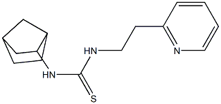 N-bicyclo[2.2.1]hept-2-yl-N'-[2-(2-pyridyl)ethyl]thiourea 结构式
