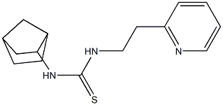 N-bicyclo[2.2.1]hept-2-yl-N'-[2-(2-pyridyl)ethyl]thiourea Structure