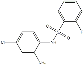 N-(2-amino-4-chlorophenyl)-2-fluorobenzenesulfonamide,,结构式