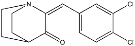 2-(3,4-dichlorobenzylidene)quinuclidin-3-one Structure