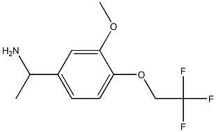 1-[3-methoxy-4-(2,2,2-trifluoroethoxy)phenyl]ethanamine,,结构式