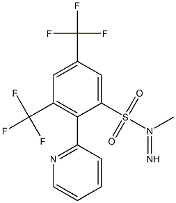 N1-imino(2-pyridyl)methyl-3,5-di(trifluoromethyl)benzene-1-sulfonamide Struktur