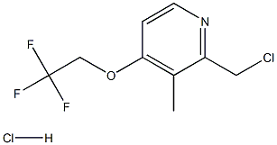 2-CHLOROMETHYL-3-METHYL-4-TRIFLOROETHOXYPYRIDINE HYDROCHLORIDE,,结构式