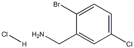 (2-bromo-5-chlorophenyl)methanamine hydrochloride 化学構造式