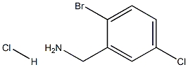 (2-bromo-5-chlorophenyl)methanamine hydrochloride Structure