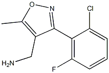 (3-(2-chloro-6-fluorophenyl)-5-methylisoxazol-4-yl)methanamine Struktur